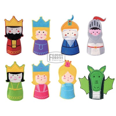 High Quality Kids Educational Toy Royalty Design animal non-wowen finger puppet pvc