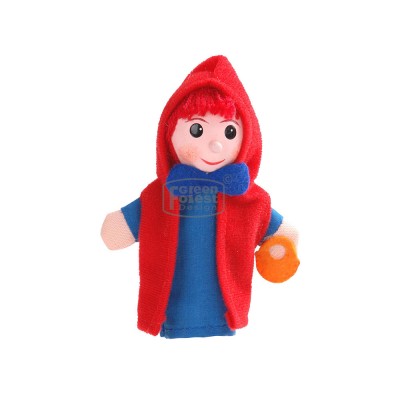 4PCS Wooden Toys Story Telling "Red Riding Hood"Play Set jeffy dinosaur puppet finger